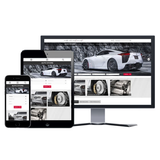 Hình ảnh Website eCommerce - Thiết Kế #902 Auto Store
