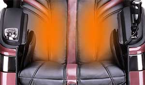 The Ogawa Master Drive AI massage chair has heat at lumbar